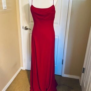 Long Red formal Dress size 12